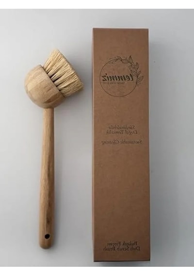 Bambu Saplı Sisal Lifli Bulaşık Fırçası