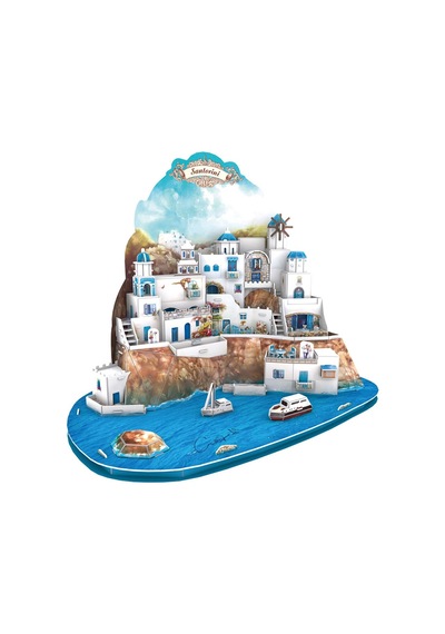 Cubic Fun 3D 129 Parça Puzzle Santorini Island