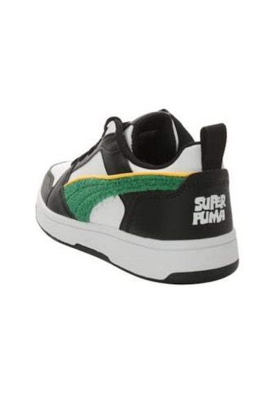 Puma Rebound V6 Lo Super Puma Jr-white-green-black Çocuk Ayakkabı-beyaz-2039 Beyaz