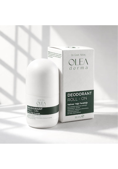 Oleaderma Roll-on Deodorant Vetiver Yağı - 50 Ml