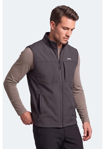Slazenger Corven Erkek Softshell Koyu Gri Yelek Slazenger Corven Erkek Softshell Koyu Gri Yelek