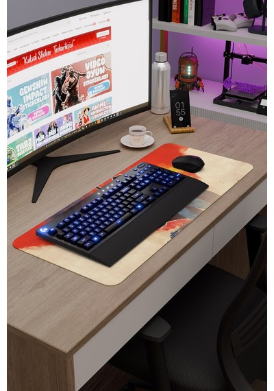 Mafia Kaymaz Dikişli Kauçuk Oyuncu Mousepad V2 - 70x30 Xl Gaming Mouse Pad Fare Altlığı