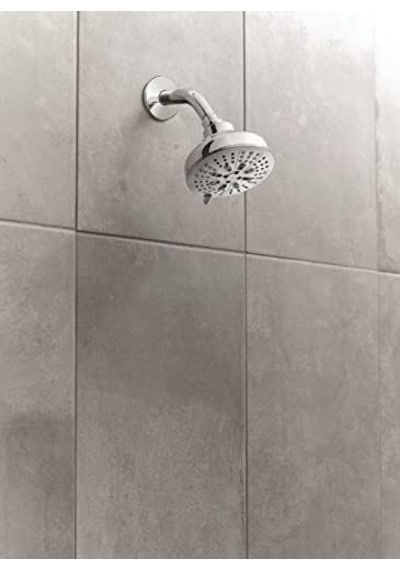 Moen 200w0 Hydro Energetix Sekiz Fonksiyonlu 12,7 Cm Çap Sprey Başlığı Standart, Krom 000 Açık Krem