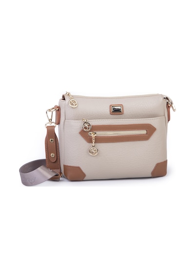 Nas Bag Kadın Spor Şık Günlük Postacı Çapraz Çanta En 25 Cm Boy 22 Cm Kum Taba Victoria Kum Rengi - Taba