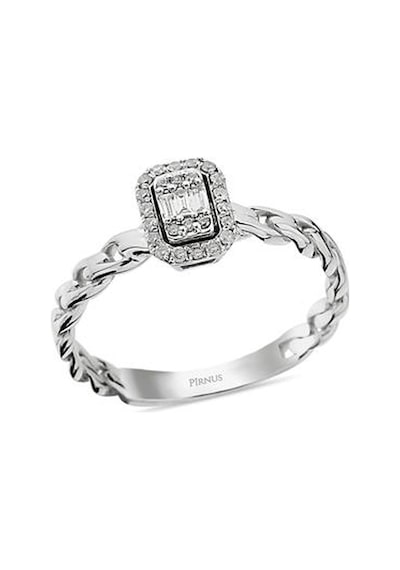 Pirnus Diamond Baget Yüzük 14 Ayar Altın Gramı : 2.69