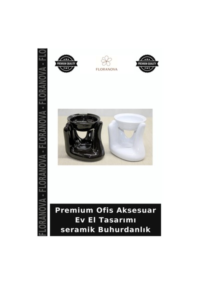 Premium Ofis Aksesuar Ev El Tasarımı Seramik Buhurdanlık Çok Renkli