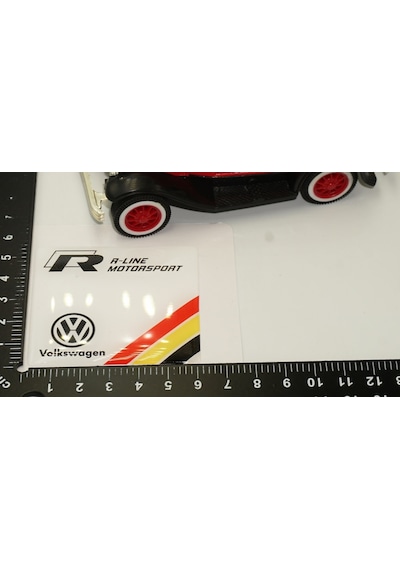 Volkswagen R Line Motorsport Logo Damla Silikon Plaka Logo Arma A