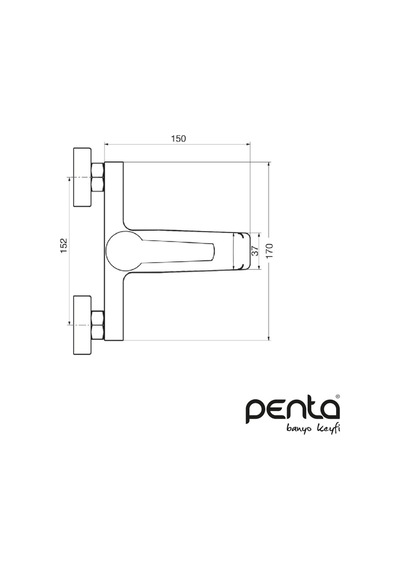 Penta P904g Agena Banyo Bataryası Altın