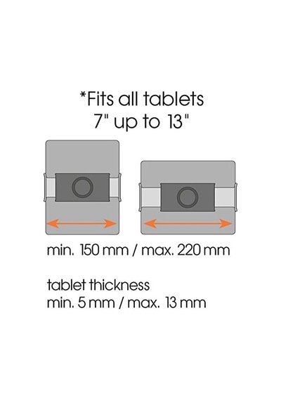 's Tms 1030 Döndürülebilir Tablet Duvar Askısı, 180 Dereceye Kadar Döndürülebilir Sol/sağ , 15 Dereceye Kadar