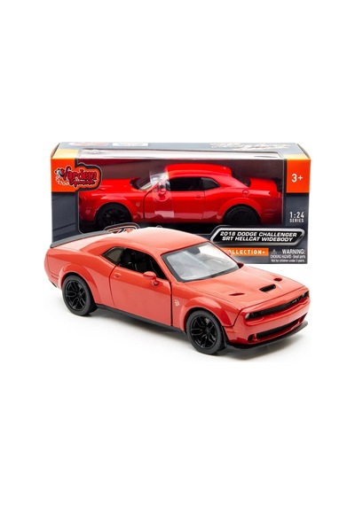 Motor Max 1:24 Ölçek 2018 Dodge Challenger Srt Hellcat Widebody Diecast Model Araba - Kırmızı Çok Renkli