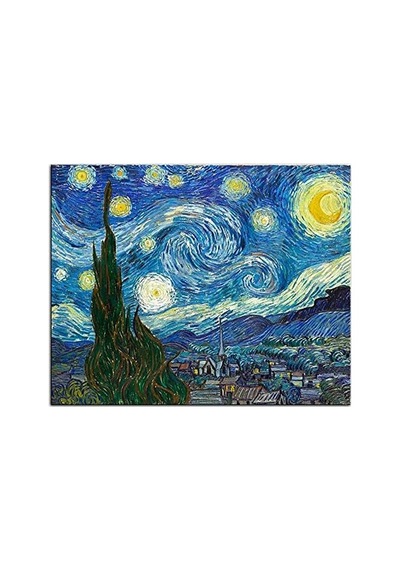 Canvastar Vincent Van Gogh Yıldızlı Gece Kanvas Tablo 48 X 60 Cm 7/8 Yaş