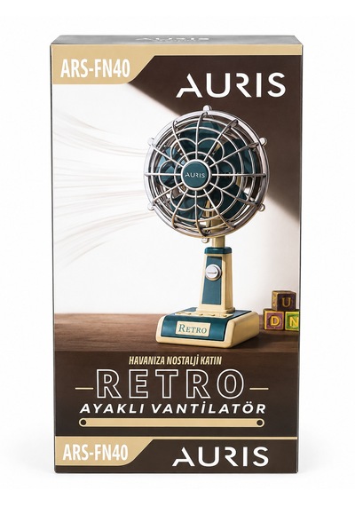Fn40 Vantilatör Serinletici Masaüstü Fan Retro Vantilatör Fan Type C Şarjlı 1800mah Batarya