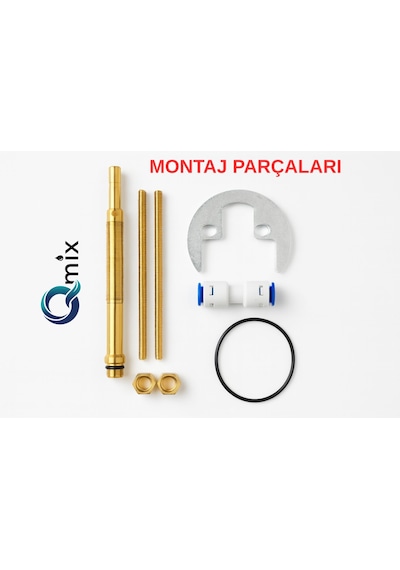 Siyah Lüx Model Arıtmalı Spiralli Mutfak Eviye Bataryası Pirinç Gövde Musluk