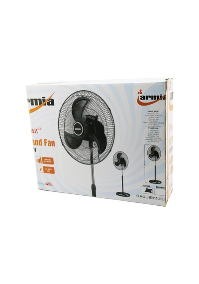 18 İnç Sanayi Vantilatör 3 Metal Kanat: Çap:56cm - Y: 140cm - 3 Kademe Hız 80w 5468