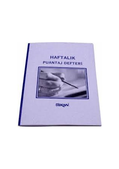 Özkan Haftalık Puantaj Defteri 5 Adet