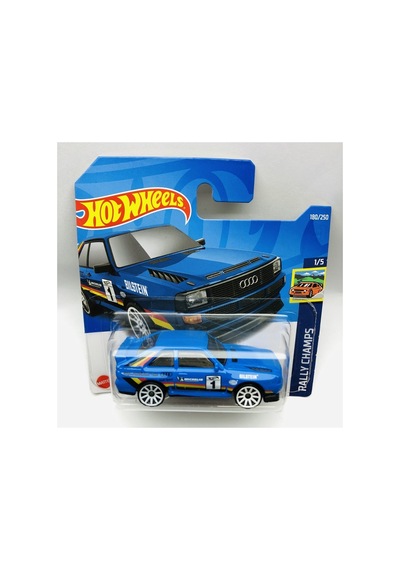 New - Yeni 84 Audi Sport Quattro Mavi 1:64 Ölçek Hotwheels Marka 1/5 Çok Renkli