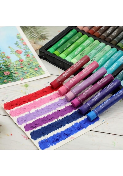 Ekstra Yumuşak Yağlı Pastel Canlı Tonlar Premium 120 Adet, Çeşitli Parlak Renkler, Canlı, Terey