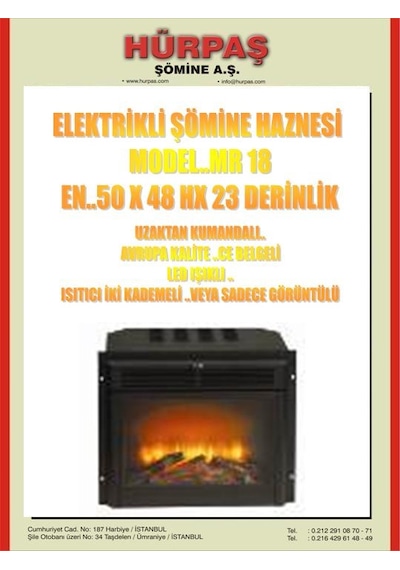 Ahşap Vıctorıa Model Elektrikli Şömine