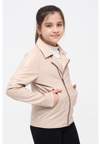 Benitto Kids Benittokids Kız Çocuk Deri Ceket 51262 001