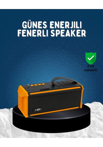 J-ıpox P520 Bluetooth Hoparlör 8w Güçlü Ses Solar Şarj Fm Radyo