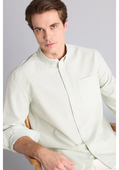 Defacto %100 Pamuk Regular Fit Polo Yaka Oxford Basic Uzun Kollu Gömlek A8028ax26autr368 Turkuaz-tr368 Defacto %100 Pamuk Regular Fit Polo Yaka Oxford Basic Uzun Kollu Gömlek A8028ax26autr368 Turkuaz-tr368
