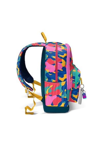 Coral High Dört Gözlü İlk Ve Ortaokul Çantası - Unisex Renkli Kamuflaj Desenli 33232 Çok Renkli