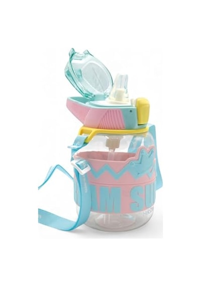 Tr King Tritan Pipetli Suluk, 620 Ml, Turkuaz, Çocuk Okul Suluğu, Bpa İçermez Genel