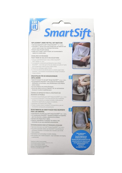 Smart Sift Kedi Tuvaleti İçin Biyolojik Olarak Çözünebilir Altlıklar, 40 X 25 X 22 Cm, 12'li Paket