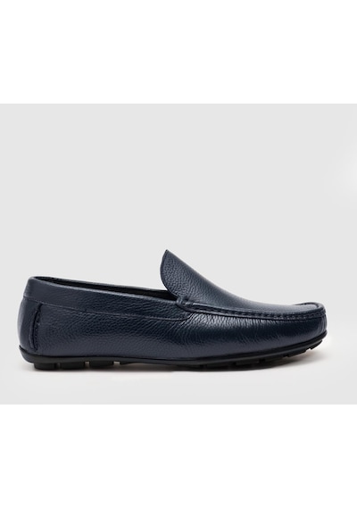Cabani Hakiki Deri Lacivert Erkek Loafer Ayakkabı Lacivert (521643722) Lacivert