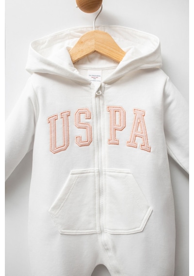 U.S. Polo Assn. Kız Bebek Beyaz Tulum 5274-49056 Beyaz