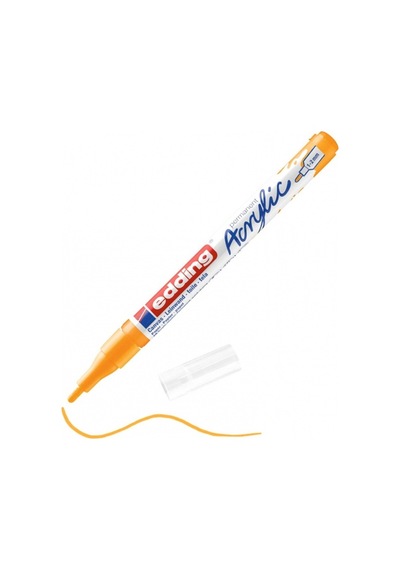Edding Markör Akrilik İnce Uçlu 1-2 Mm Güneş Sarısı 906 5300 Çok Renkli
