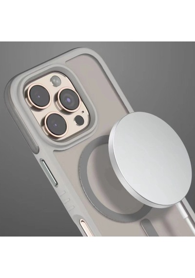 Apple Uyumlu iPhone 16 Pro Orbit Magsafe Kapak Siyah\