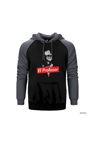La Casa De Papel Professor Sarı Renk Reglan Kol Sweatshirt / Hoodie