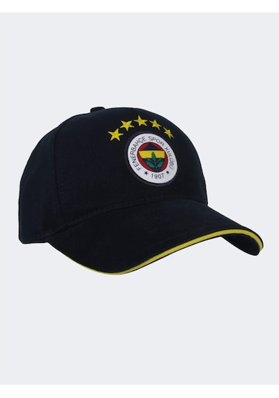 Fenerium Fenerbahçe Unısex 5 Yıldız Logo Şapka Lacivert