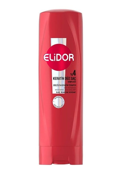 Elidor Saç Kremi 350ml. Keratin Düz Saç %4