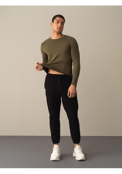 Xint Siyah Regular Fit Sweat Pantolon 380136