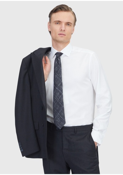 Ramsey Siyah Mikro Zeroweight Slim Fit Yün Karışımlı Takım Elbise