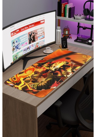 Gaming Genshin Impact Anime Gacha V3 - 90x40 Xxl Gaming Mouse Pad Fare Altlığı
