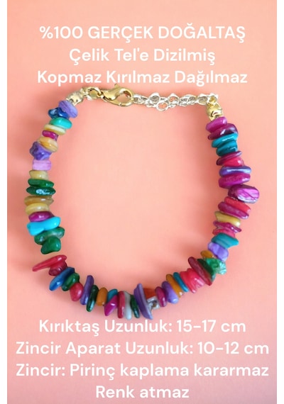 Renkli Sedef Kırıktaş Bileklik Gerçek Doğal Taş Pirinç Kaplama Uzatma Zincirli Sertifikalı Bileklik Asetat Kutu Asetat Kutu Renkli Sedef Kırıktaş Bileklik Gerçek Doğal Taş Pirinç Kaplama Uzatma Zincirli Sertifikalı Bileklik Asetat Kutu Asetat Kutu