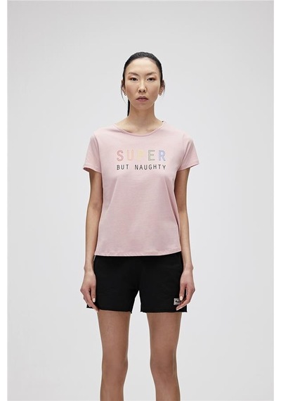Bad Bear 21.03.07.009-c39 Super Tee Kadın T-shirt Pembe