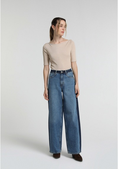 Colin's Colins Slim Fit Kadın Bej Tişört Cl1082139 Q1.v2 Bme