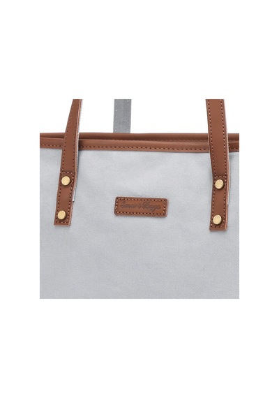 Kanvas Kumaş Kadın Omuz Çantası Smart Bags 1330 GRİ