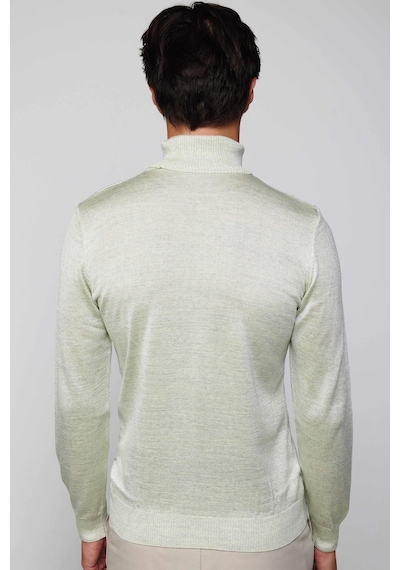 Tudors Slim Fit Tam Boğazlı Yaka Düz Yün Gri Erkek Kazak-29549-gri Gri