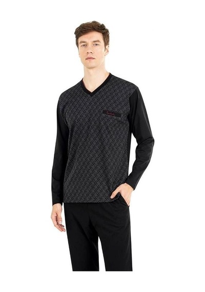 Pierre Cardin 6023 Erkek Jakarlı Pijama Takımı 001
