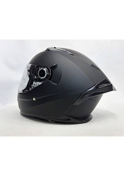 Mt Braker Sv Pure A1Şefaf Vizörlü İç Güneş Vizörlü Kask Mat Siyah