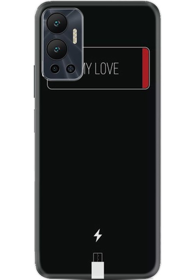 Infinix Hot 12 Kılıf Resimli Desenli Baskılı Silikon My Love 1402