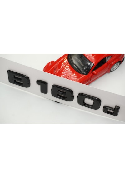 B 180d Bagaj Parlak Siyah ABS 3M 3D Yazı Logo