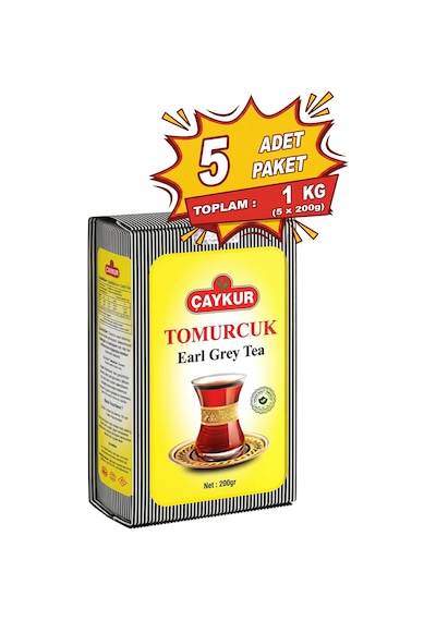 Tomurcuk Kokulu Çay Poşet Ambalaj 200 Gr. Beşli Paket