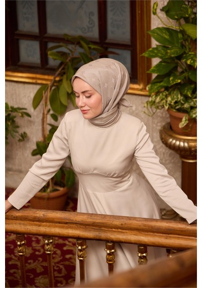 Silk Home Monogram Pamuk İpek Eşarp 130001-12 gri