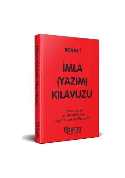 İmla (Yazım) Kılavuzu Plastik Kapak